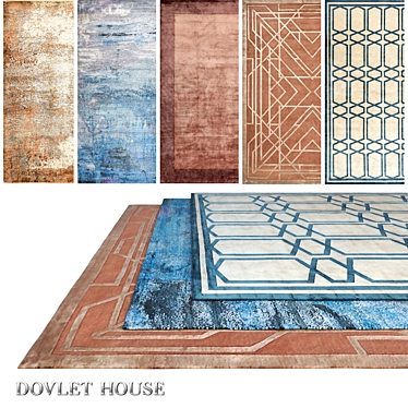 Luxurious DOVLET HOUSE Carpets Set 3D model image 1 