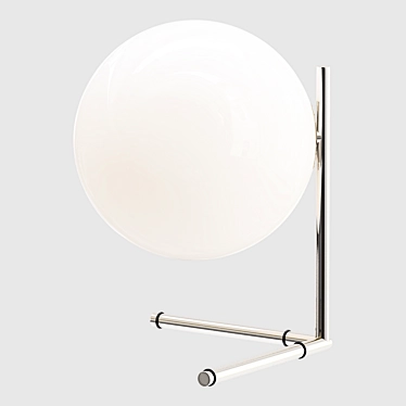 Elegant Chrome Table Lamp 3D model image 1 