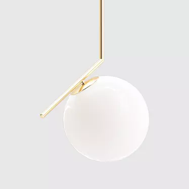 Elegant Brass Pendant - Flos Bracc IC 3D model image 1 