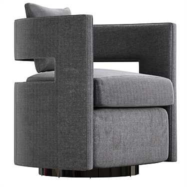 Modern Armchair Design - 3Ds Max 3D model image 1 