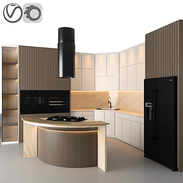 Bosch Kitchen Appliances Combo 3D model image 1 