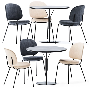 Elegant Round Kelly T Table 3D model image 1 