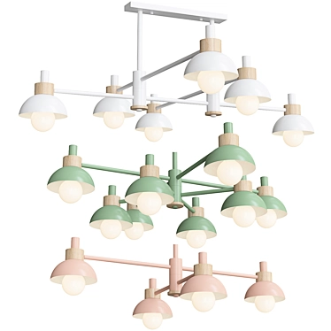 Fanta by Anzazo: Stunning Designer Chandelier 3D model image 1 