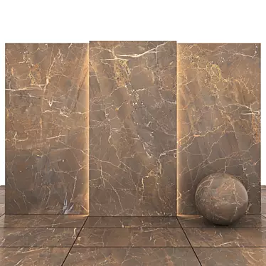 Sorrento Marble Collection: Stunning Textured Tiles 3D model image 1 