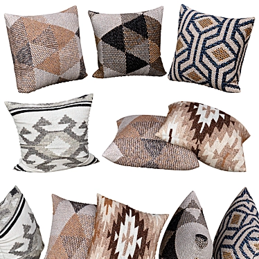 Cozy Chic Decorative Pillows 3D model image 1 