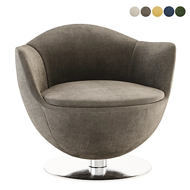 Dalia Lounge Chair: Modern Comfort 3D model image 1 
