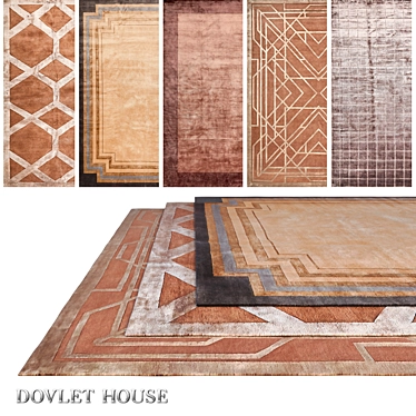 Luxurious Carpets Collection by DOVLET HOUSE 3D model image 1 
