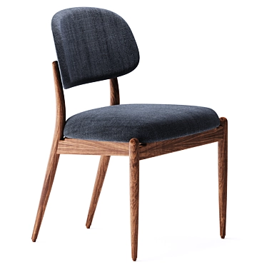 Stellar Works Slow Side Chair: Modern Elegance 3D model image 1 