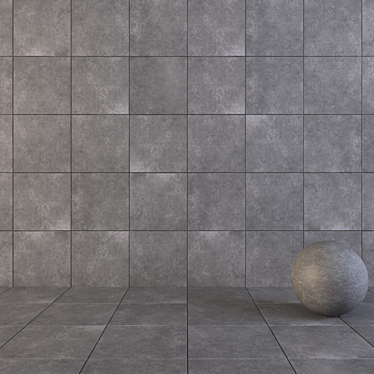 Flaviker Still Now Coal 60x60: Versatile Wall and Floor Tiles 3D model image 1 