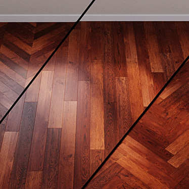 Title: Aged Oak Classic Parquet | Parketoff 3D model image 1 