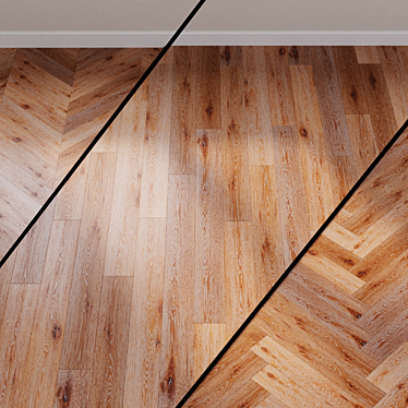 Classic Yukon Oak Solid Wood Parquet 3D model image 1 