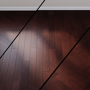 Classic Oak Almond Parquet: Timeless Elegance 3D model image 1 