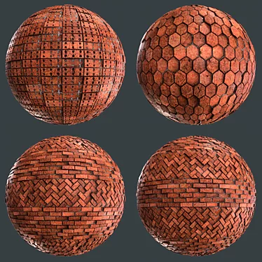 PBR Brick Material Pack 3D model image 1 