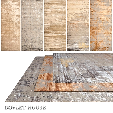 DOVLET HOUSE Carpets - 5 Piece Bundle (Part 660) 3D model image 1 