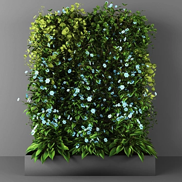 Botanical Bliss: Vertical Garden 138 3D model image 1 