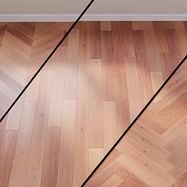 Vanilla Oak Parquet Board 3D model image 1 