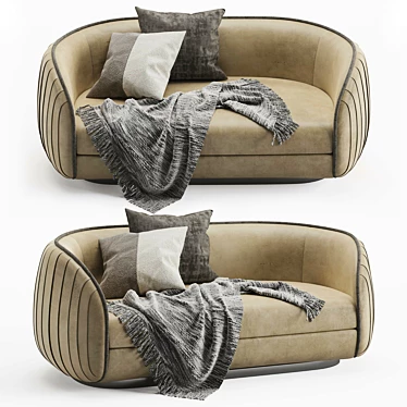 Modern Inedito Asnaghi Loto Sofa 3D model image 1 