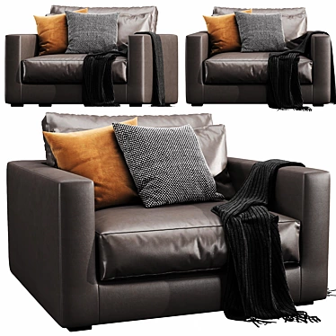 Modern Linteloo Mauro LoveSeat: Elegant & Comfortable 3D model image 1 