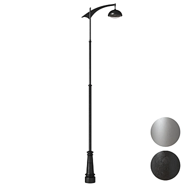 Park and Street Lamp | Height: 6410 mm 3D model image 1 