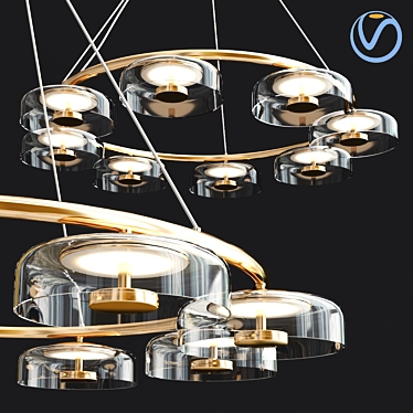 Elegant Nuura Blossi Pendant Light 3D model image 1 