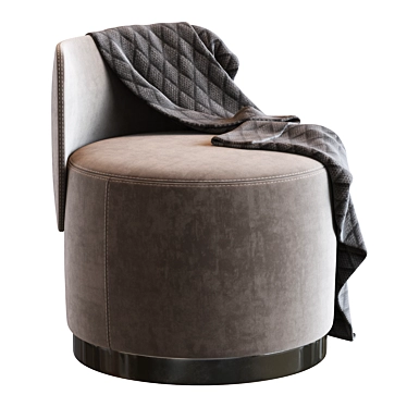 Andrew Martin Pouf: Stylish and Compact Seat 3D model image 1 