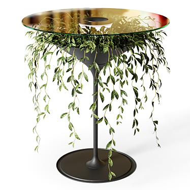 OASIS Glass Coffee Table with Plant | Pei-Ju Wu Design 3D model image 1 