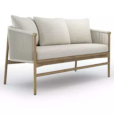 Elegant Slettvoll Amy Sofa 3D model image 1 