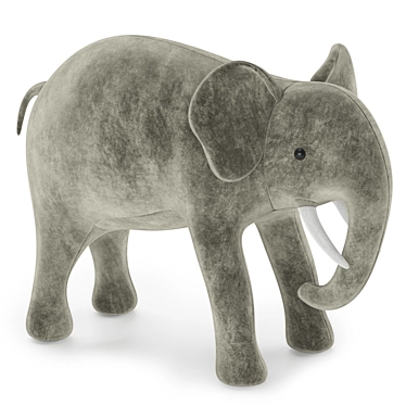 Cuddly Elephant: Interior Decoration & Toy 3D model image 1 