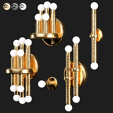 Sophisticated Meurice Wall Light 3D model image 1 