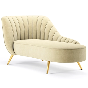 Luxurious Margo Chaise: Elevated Comfort 3D model image 1 