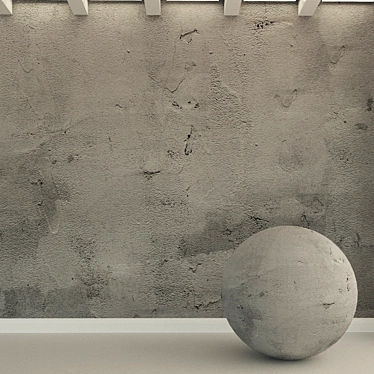 Title: Vintage Concrete Wall Texture 3D model image 1 