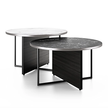 Elegant Alliance Coffee Tables 3D model image 1 