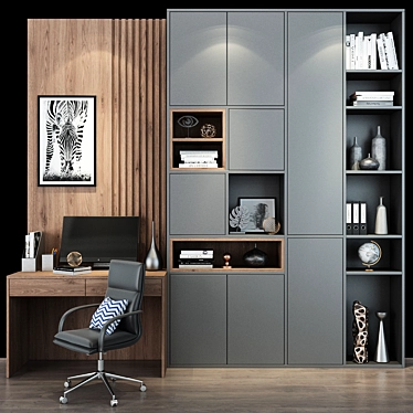 Modern Cabinet Furniture SET 3D model image 1 