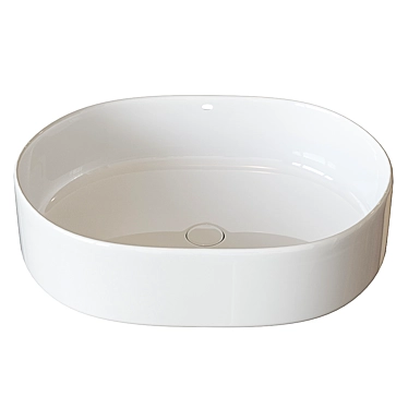 Roca Inspira Round: Stylish Surface Mounted Washbasin 3D model image 1 