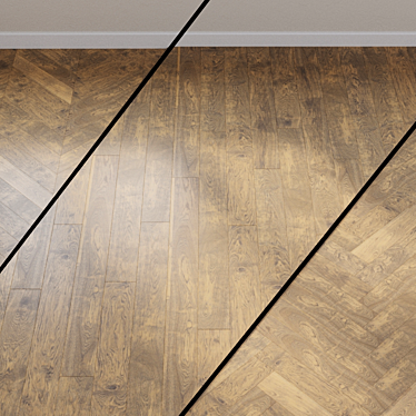  Selective Brushed Oak Parquet by Haro 3D model image 1 