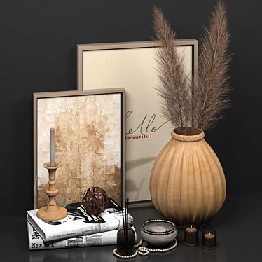 Elegant Decor Set 3D model image 1 