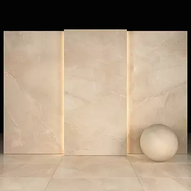 Sahara Cream Marble: Elegant, Versatile, High-Quality 3D model image 1 