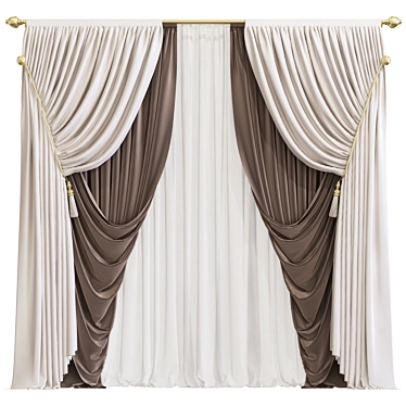 Revamped Curtain: Enhanced Design 3D model image 1 