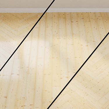 Haro Parquet 1-Strip Larch Puro:white 3D model image 1 