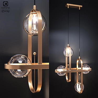 St Luce Circono Pendant Light 3D model image 1 