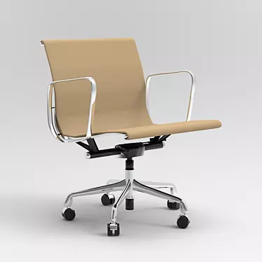 Elegant Eames Aluminum Chair 3D model image 1 