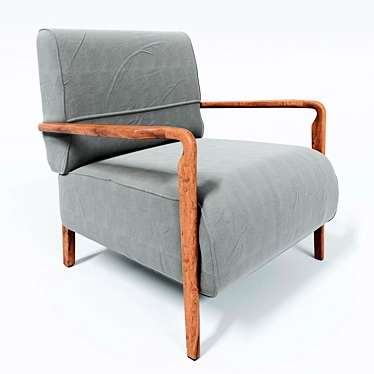 Niguel Lounge Chair: Sleek and Stylish 3D model image 1 