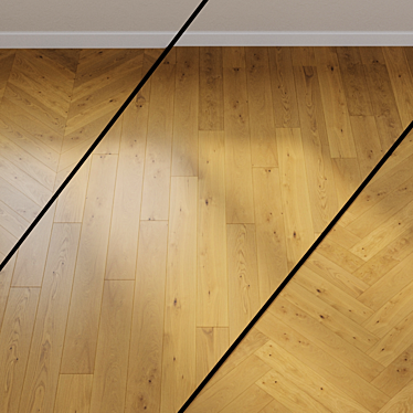 HARO PARQUET 4000 Oak Plank: Markant Beauty 3D model image 1 