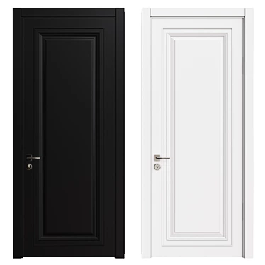 Elegant Interior Door 3D model image 1 