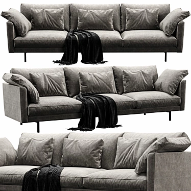 Modern Linteloo Metropolitan Sofa 3D model image 1 