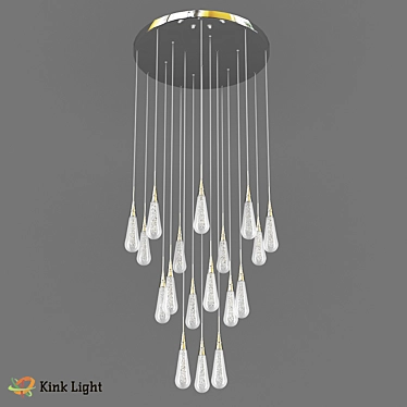 Gutta Chrome Suspension Light 3D model image 1 