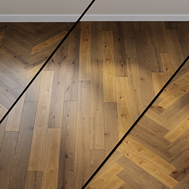 HARO PARQUET 3500 Universal Oak - Velvet Brown 3D model image 1 