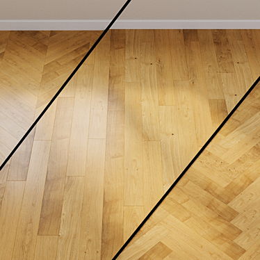 Haro Parquet 4000 Oak Plank 3D model image 1 