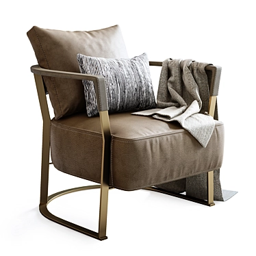 Elegant Kathryn Armchair: Perfect Blend of Style and Comfort 3D model image 1 