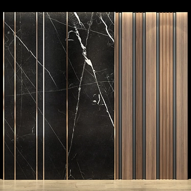 Elegant Wall Panel 16: Enhance Your Space 3D model image 1 